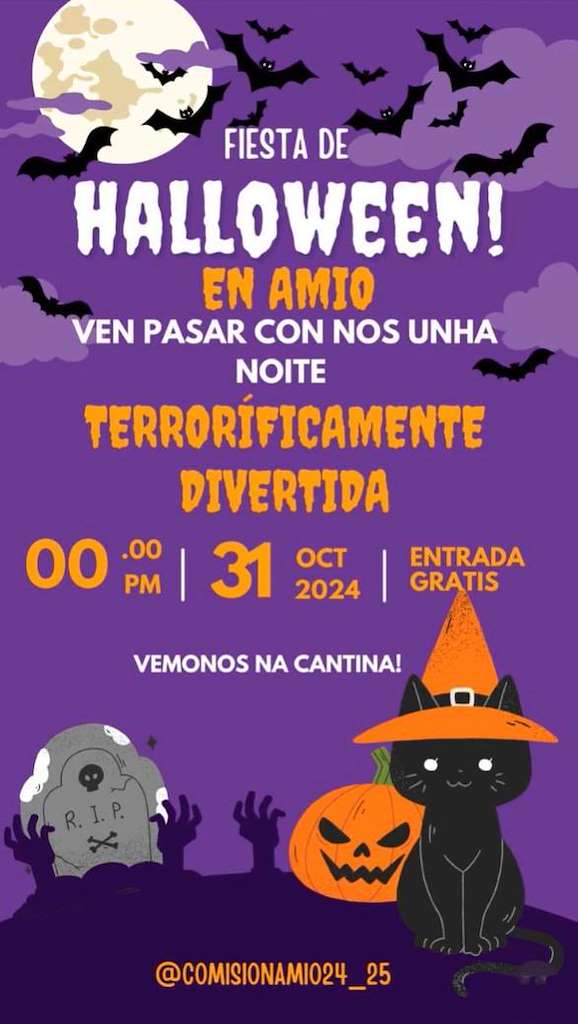 Festa de Halloween da Cantina de Amio en Santiago de Compostela