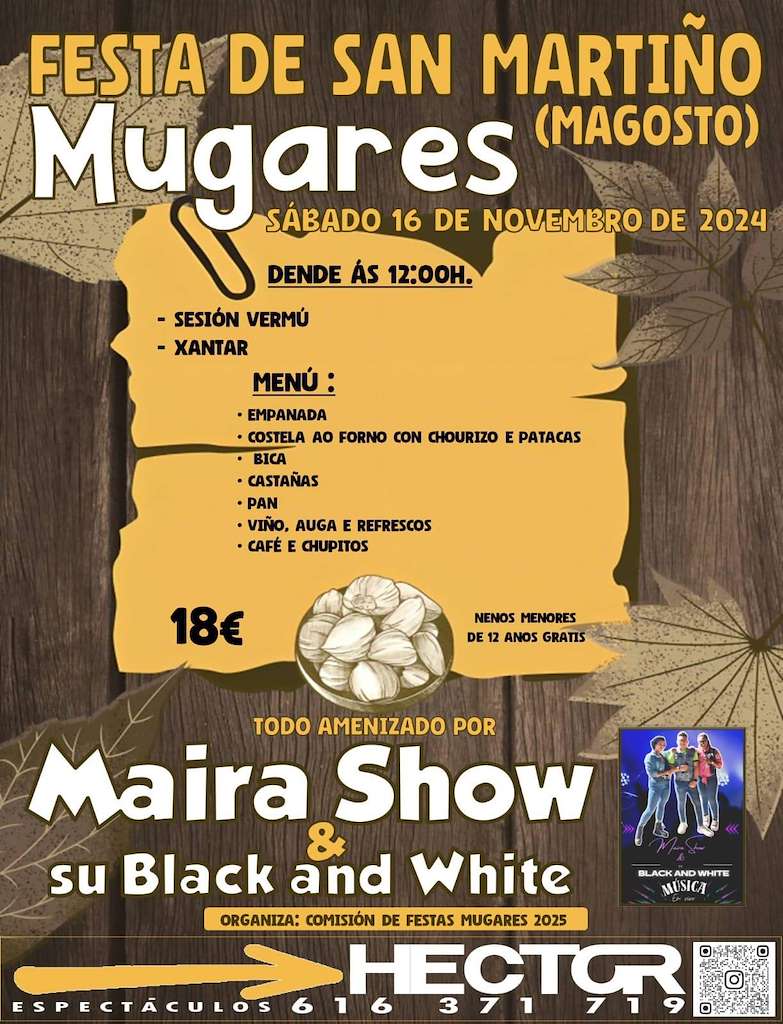 Festa de San Martiño e Magosto de Mugares en Toén