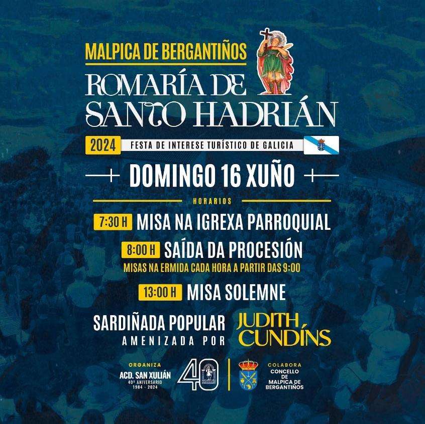 Festa de Santo Hadrián (2024) en Malpica de Bergantiños