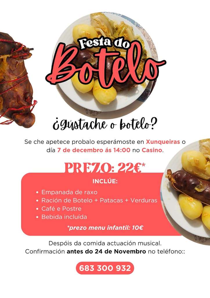 Festa do Botelo de Xunqueiras  en Pazos de Borbén