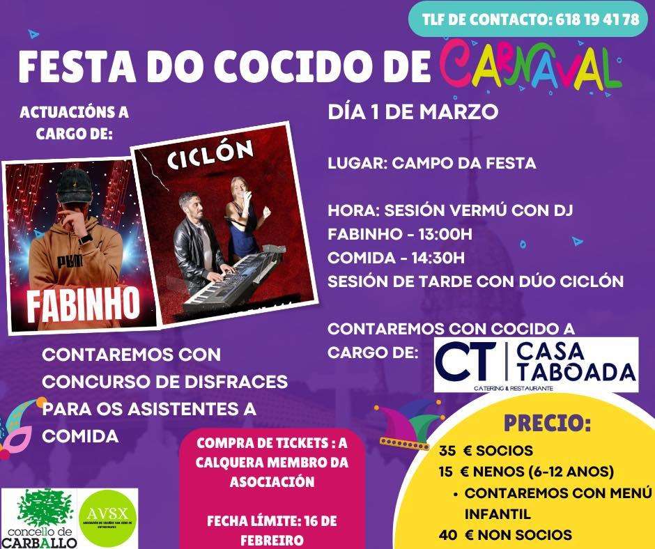 Festa do Cocido de Carnaval de Entrecruces (2025) en Carballo