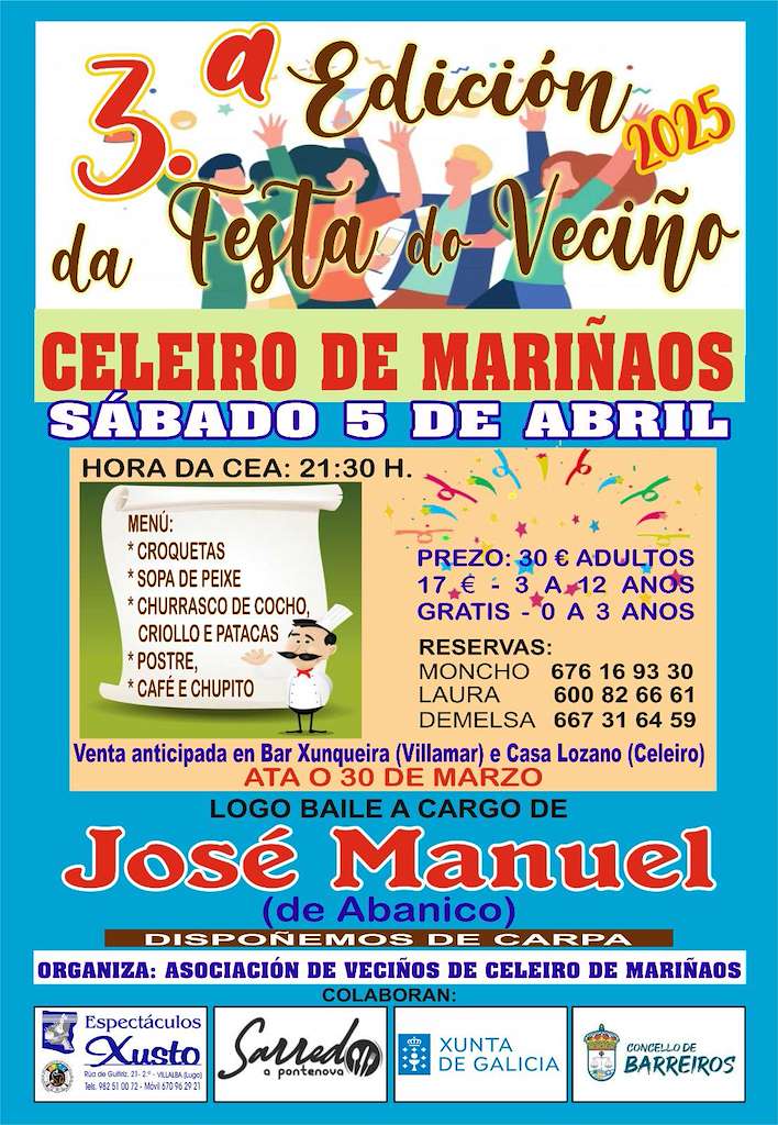 III Festa do Veciño de Celeiro de Mariñaos (2025) en Barreiros