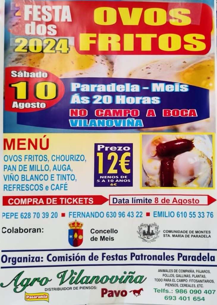 I Festa dos Ovos Fritos de Vilanoviña (2024) en Meis