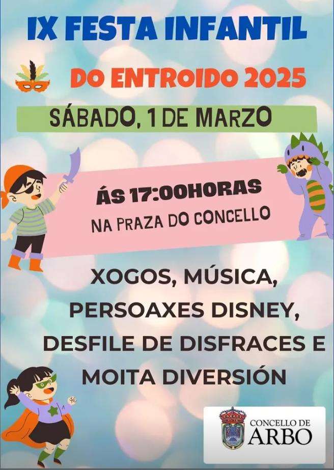 IX Festa Infantil do Entroido (2025) en Arbo