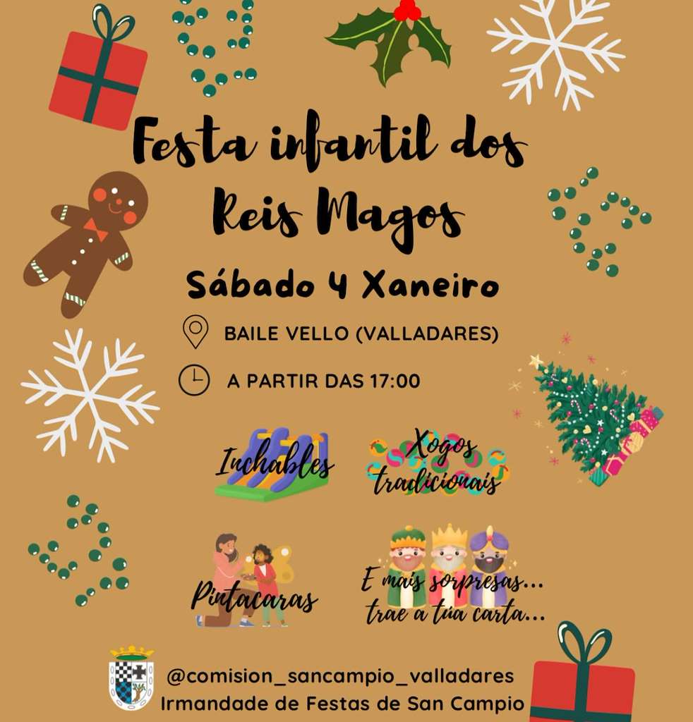 Festa Infantil dos Reis Magos de Valadares (2025) en Vigo