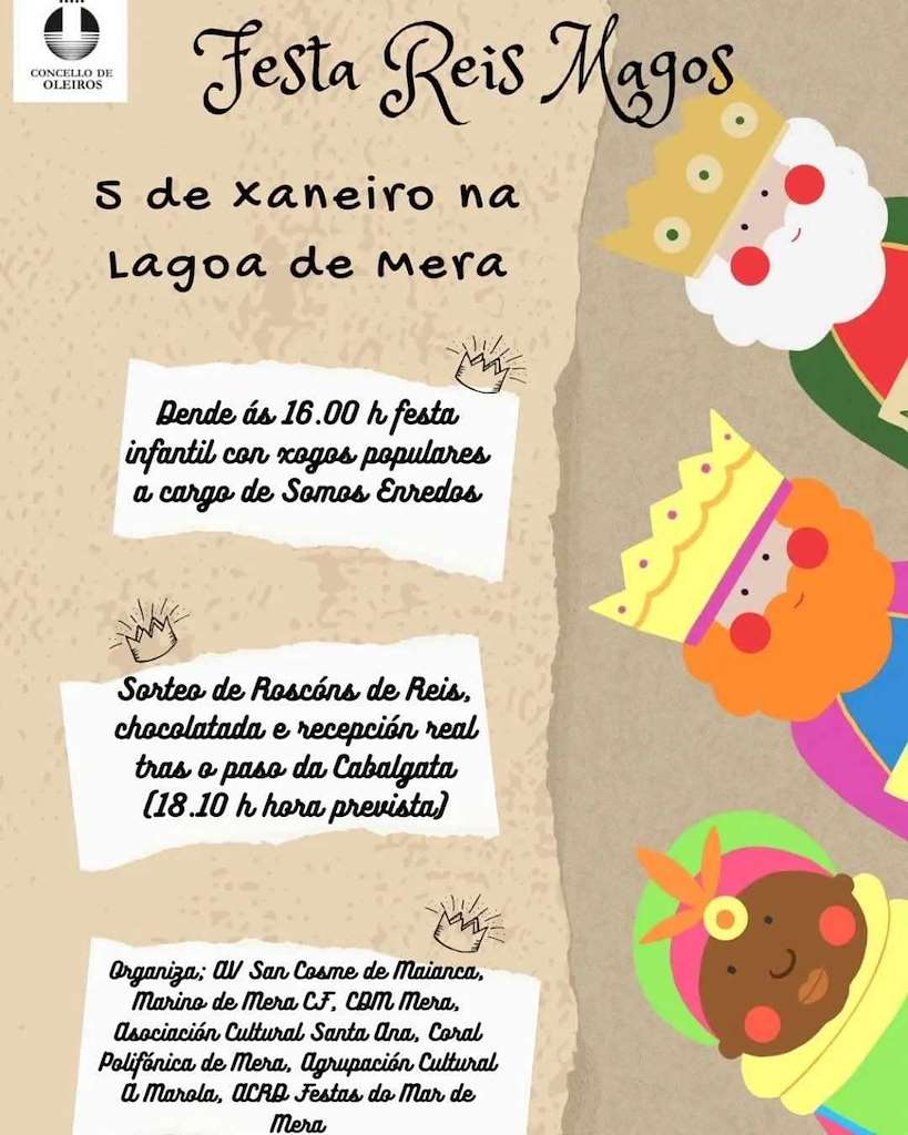 Festa Reis de Mera (2025) en Oleiros