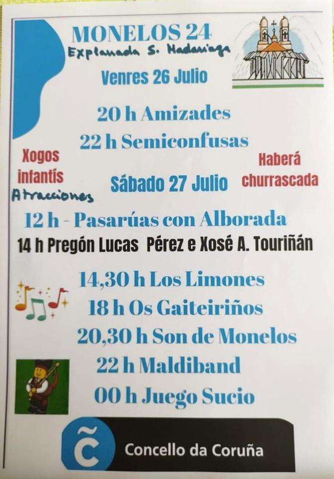 Festas de Monelos (2024) en A Coruña