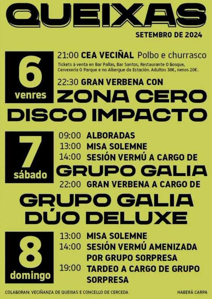 Festas de Queixas en Cerceda