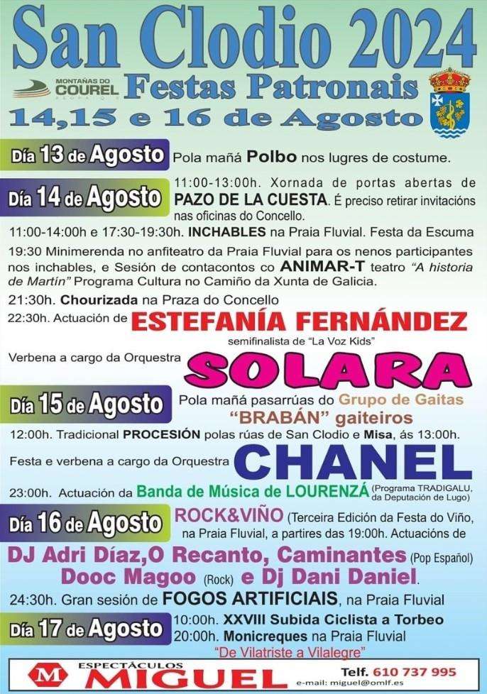 Festas Patronais - Asunción de San Clodio e Torbeo (2024) en Ribas de Sil