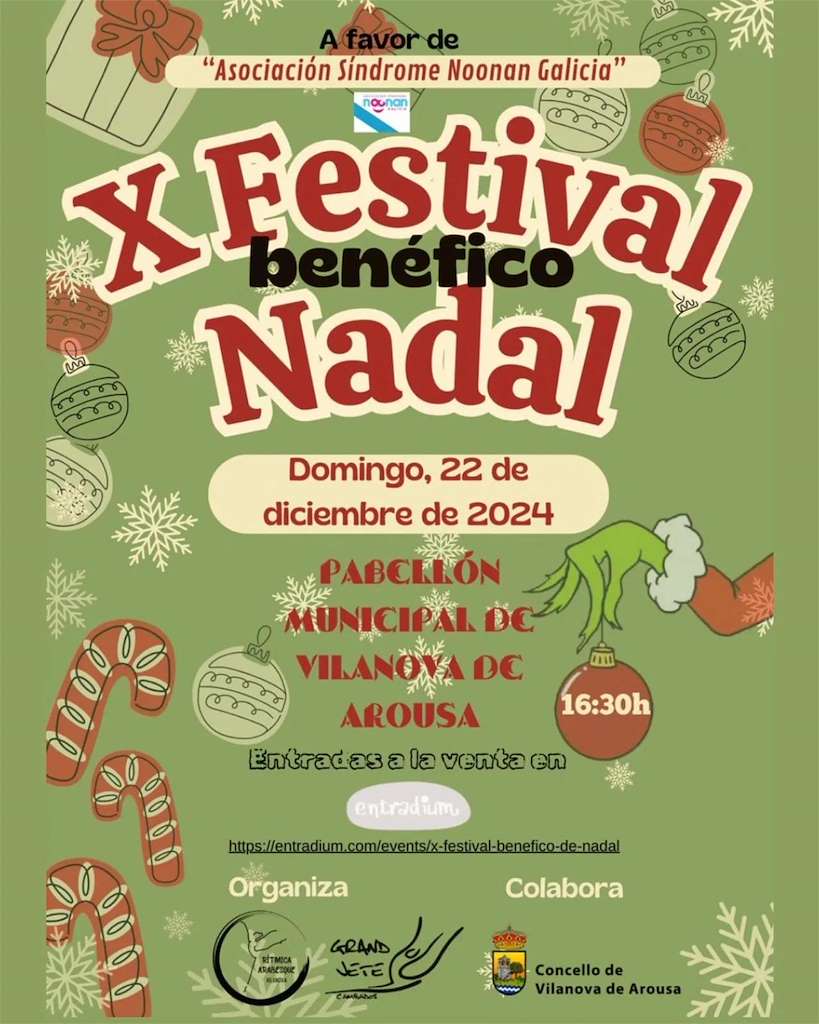 XI Festival Benéfico de Nadal Ximnasia Rítmica Gand Jete (2024) en Vilanova de Arousa