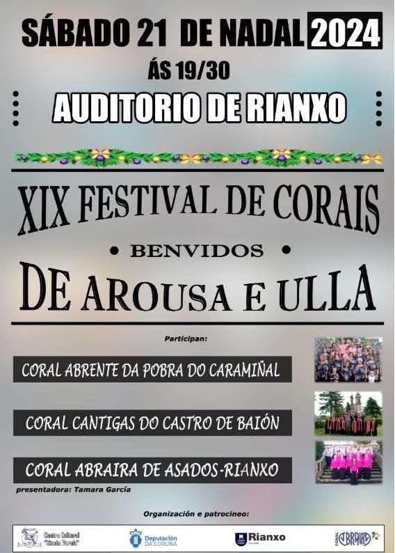 XVI Festival de Corais de Arousa e Ulla (2024) en Rianxo