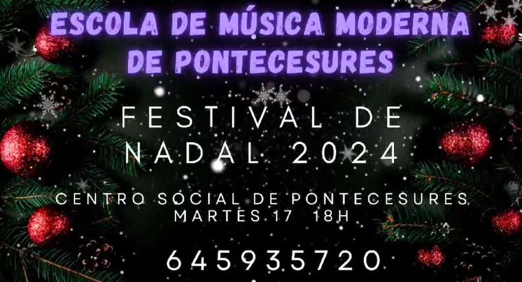 Festival de Nadal da Escola de Música Moderna (2024) en Pontecesures