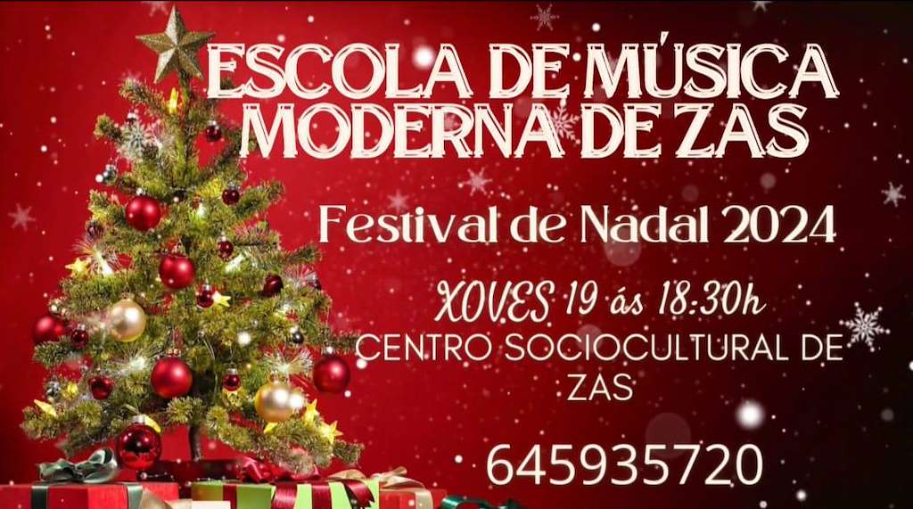 Festival de Nadal da Escola de Música Moderna (2024) en Zas