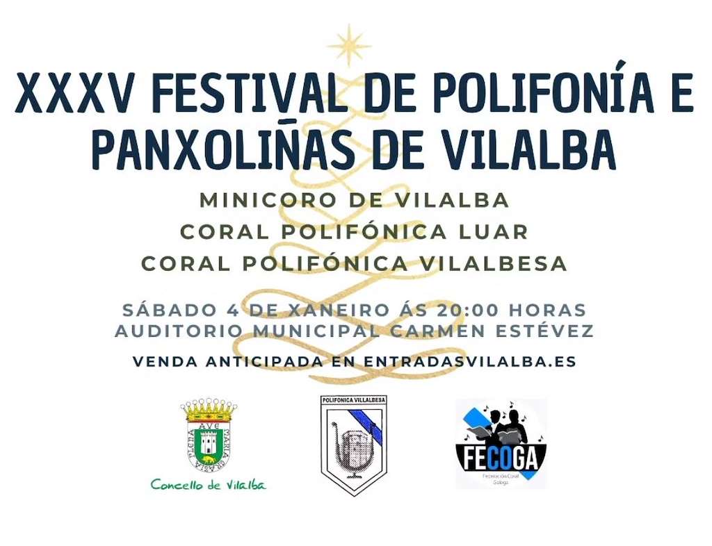 XXXV Festival de Polifonía e Panxoliñas (2025) en Vilalba