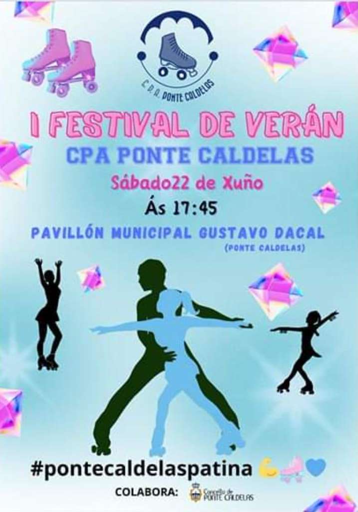 I Festival de Verán do Club de Patinaxe Artística en Ponte Caldelas