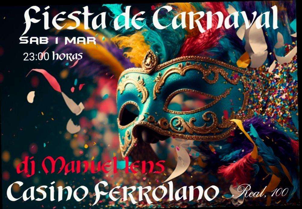 Fiesta de Carvanal del Casino (2025) en Ferrol