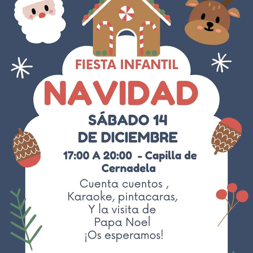 Fiesta Infantil de Navidad de Cernadela (2024) en Mondariz