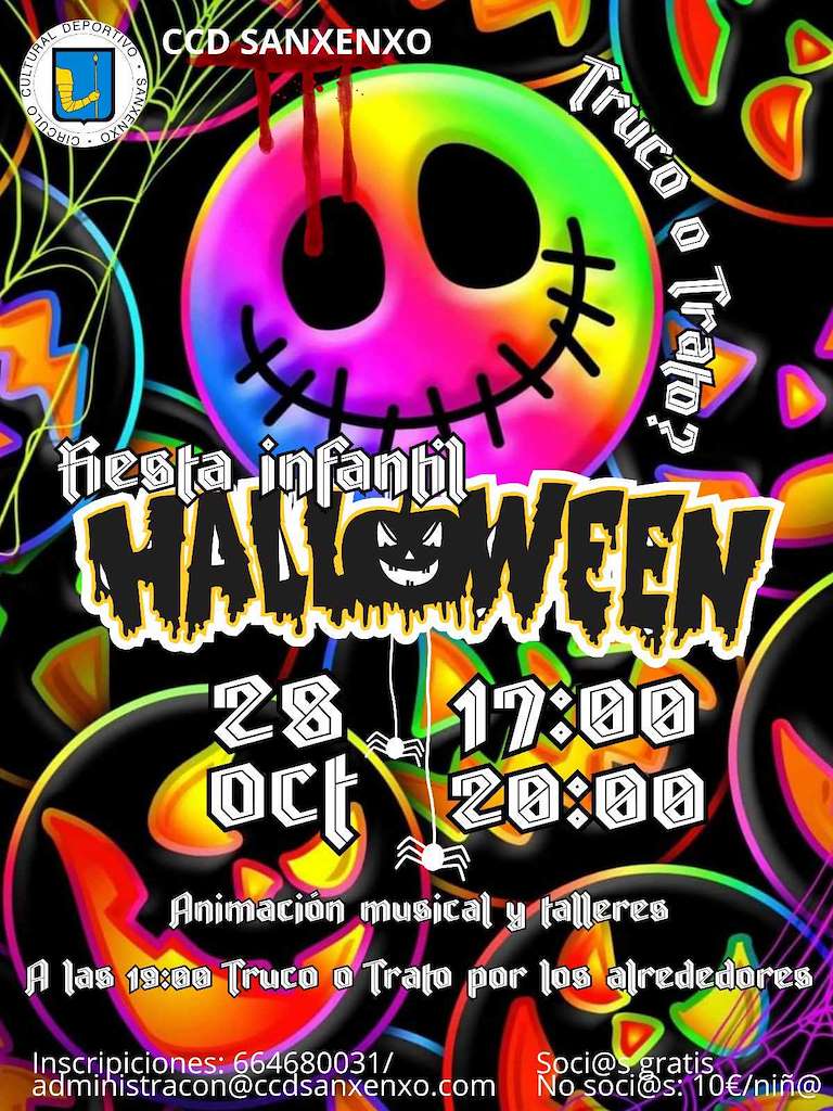 Fiesta Terrorífica de Halloween en Sanxenxo