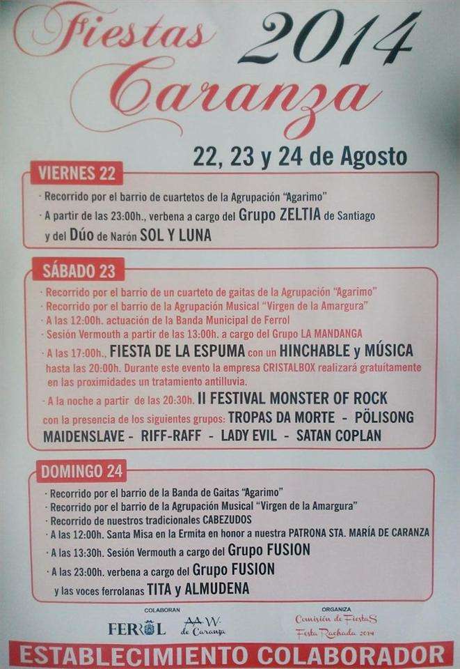 Fiestas de Caranza (2024) en Ferrol