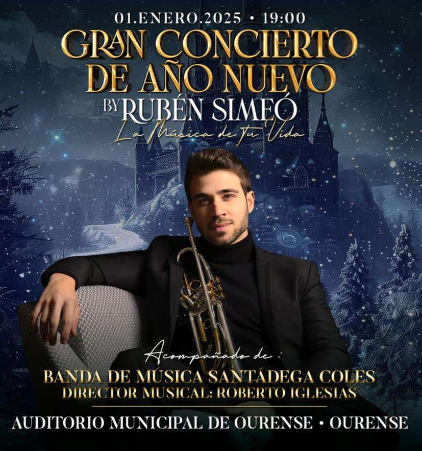 Gran Concierto de Año Nuevo - Rubén Simeó: La música de tú vida (2025) en Ourense