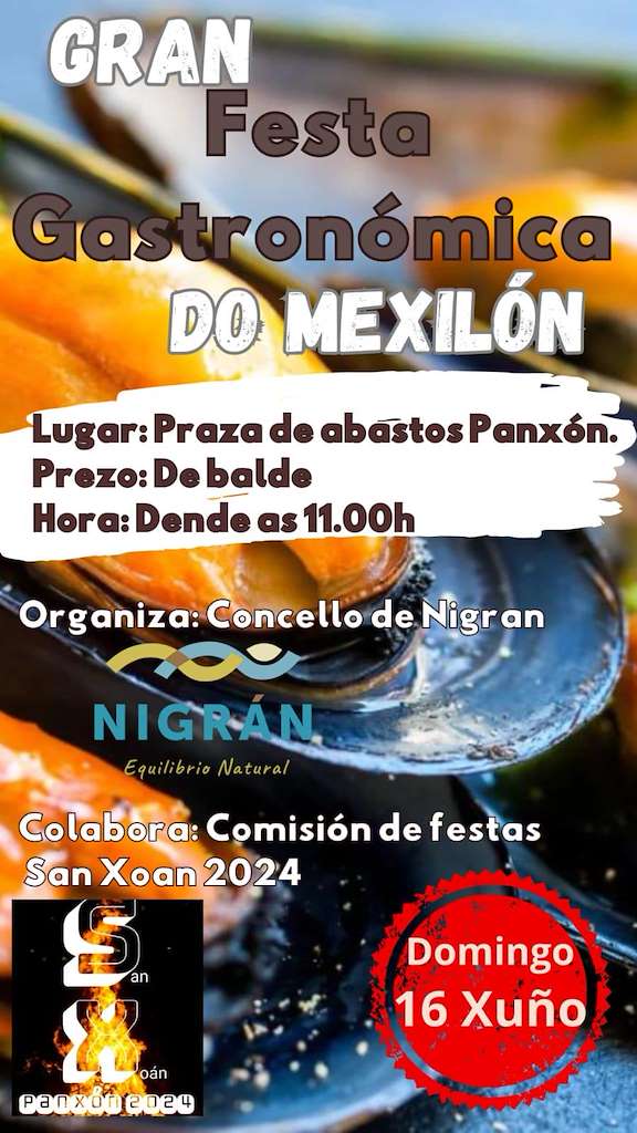 Gran Festa Gastronómica do Mexilón de Panxón (2024) en Nigrán