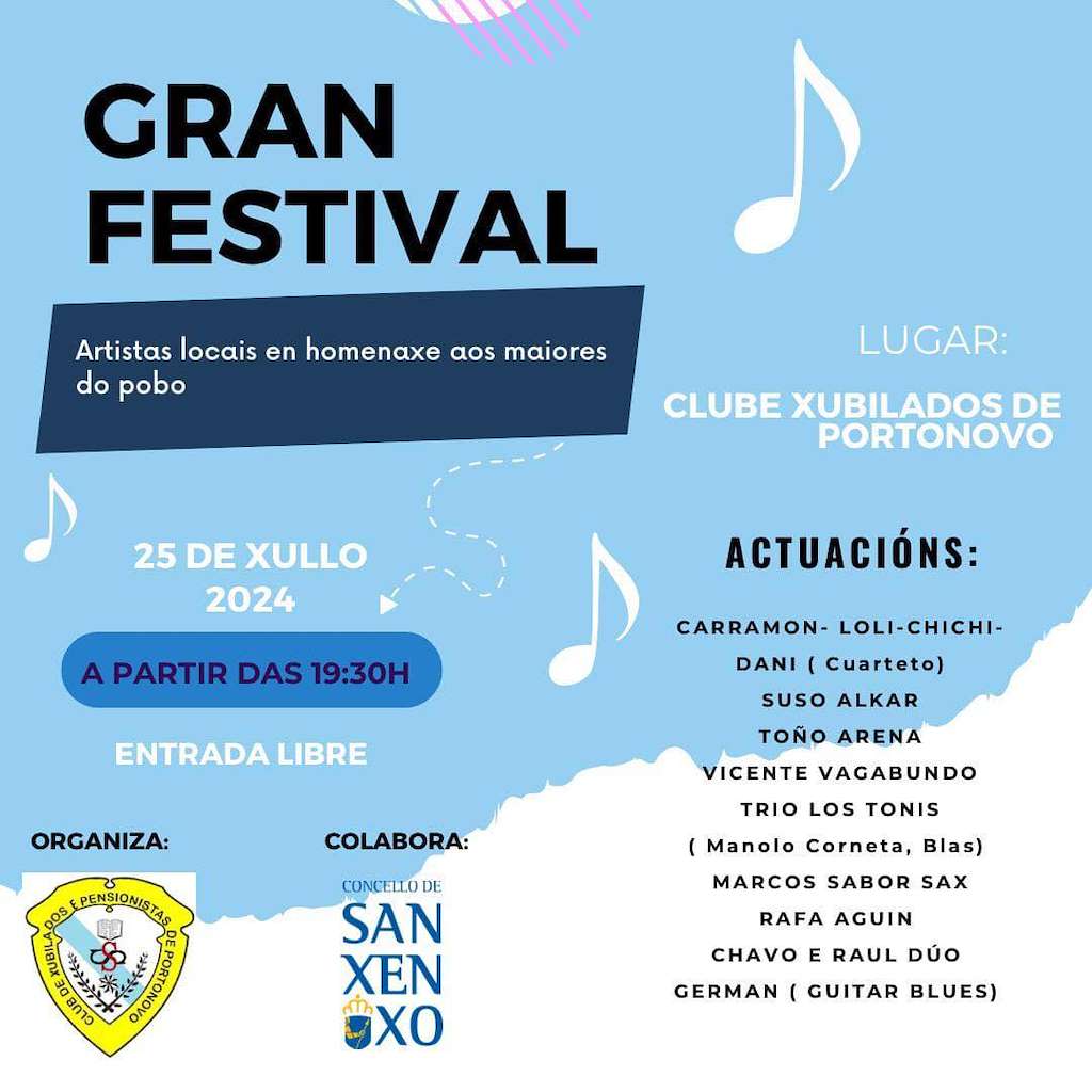 Gran Festival do Club de Xubilados de Portonovo  (2024) en Sanxenxo