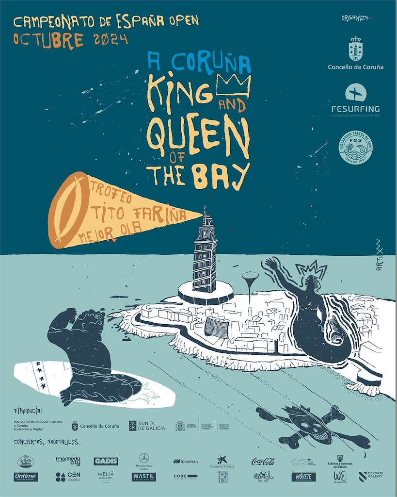 King and Queen of the Bay - Campeonato de España de Surf  (2024) en A Coruña