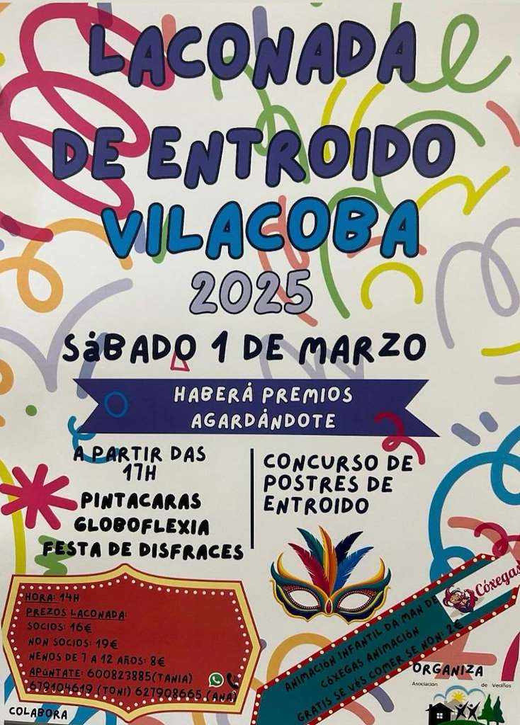 Laconada de Entroido de Vilacoba (2025) en Salvaterra do Miño