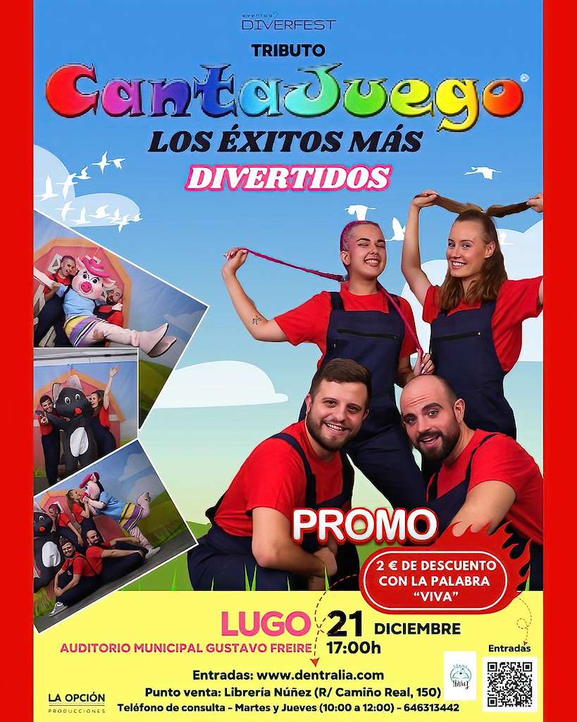 Los Éxitos Más Divertidos - Tributo a Cantajuegos (2024) en Lugo