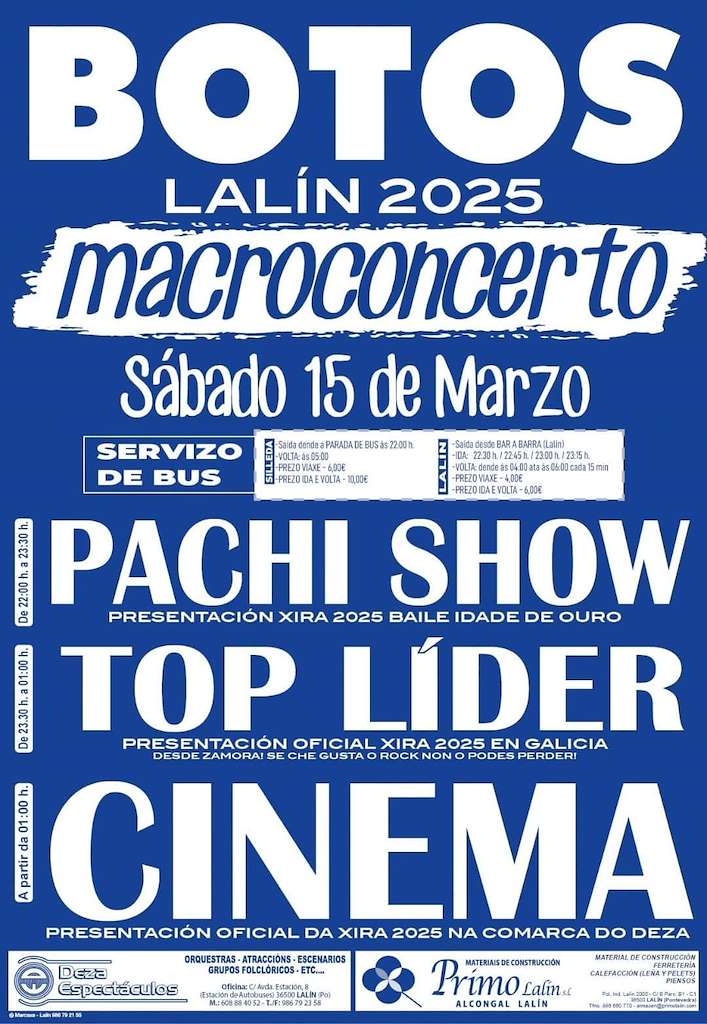 Macroconcerto de Botos (2025) en Lalín