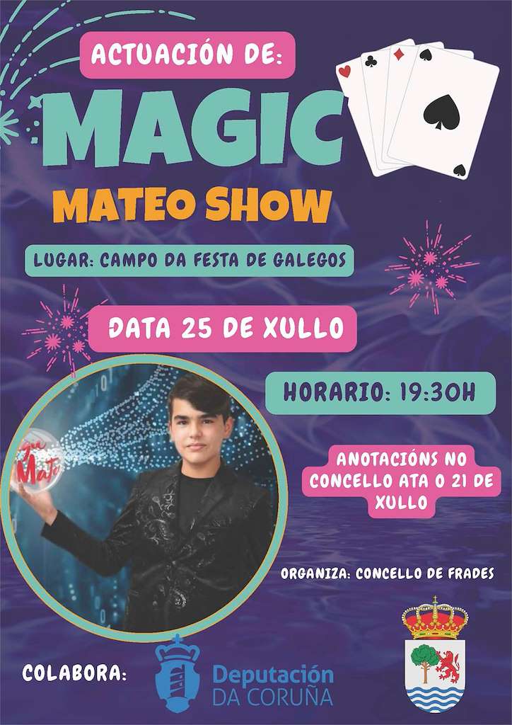 Magic Mateo Show en Frades