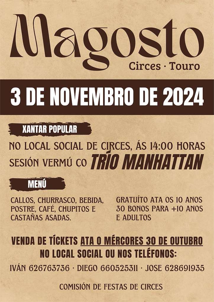 Magosto de Circes en Touro