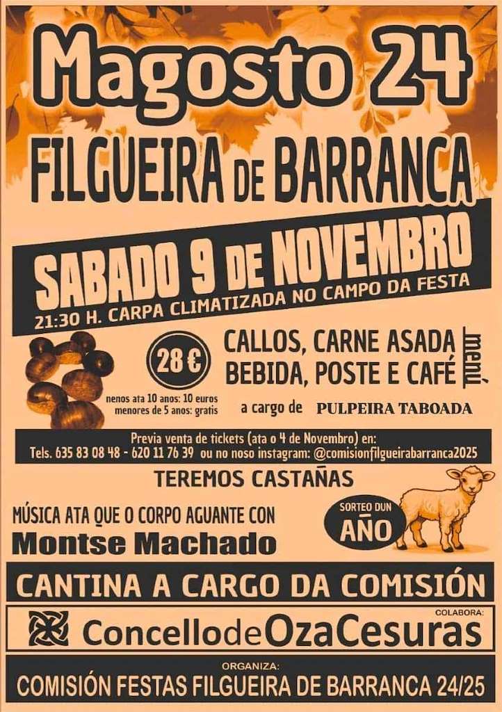 Magosto de Filgueira de Barranca (2024) en Oza Cesuras