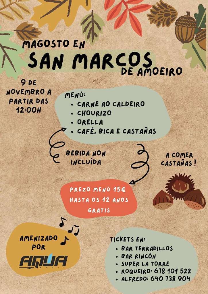 Magosto de San Marcos (2024) en Amoeiro