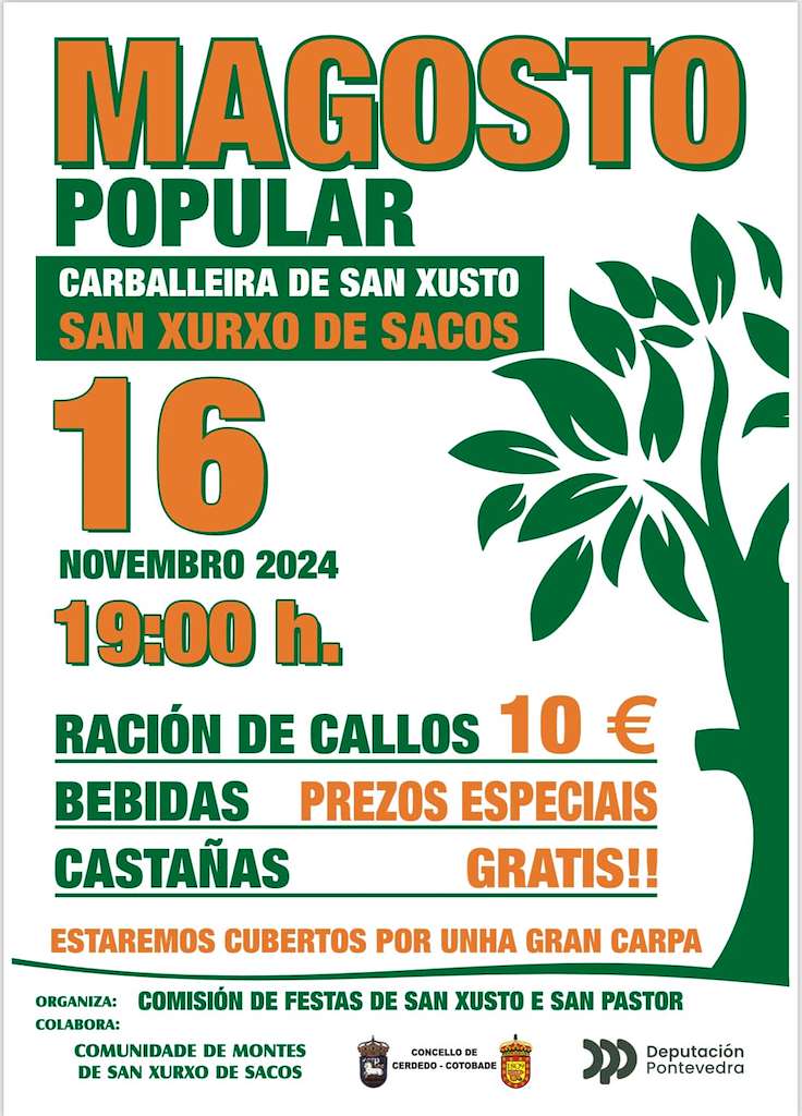 Magosto Popular de San Xurxo de Sacos (2024) en Cerdedo-Cotobade