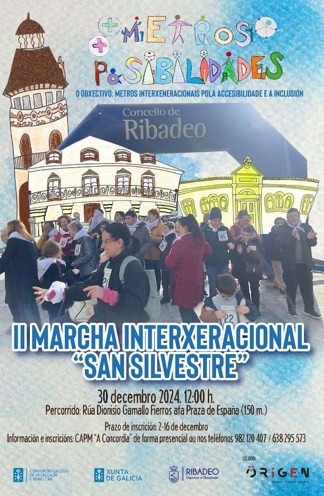 II Marcha Interxeracional San Silvestre (2024) en Ribadeo