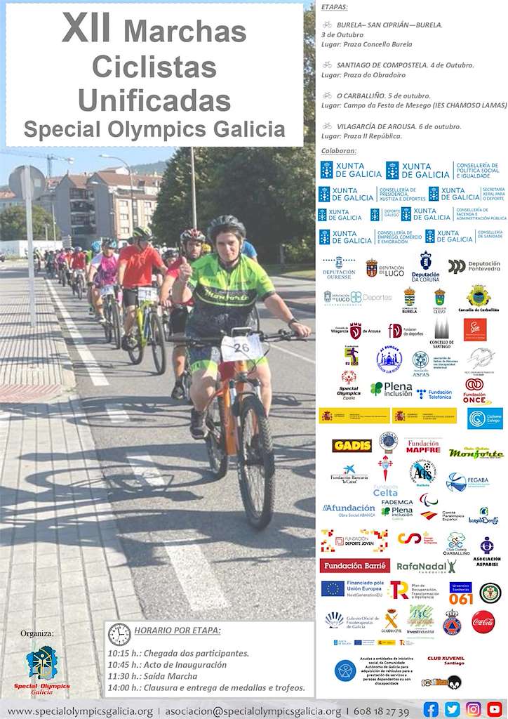 XII Marchas Ciclistas Unificadas Special Olympics  en Vilagarcía de Arousa