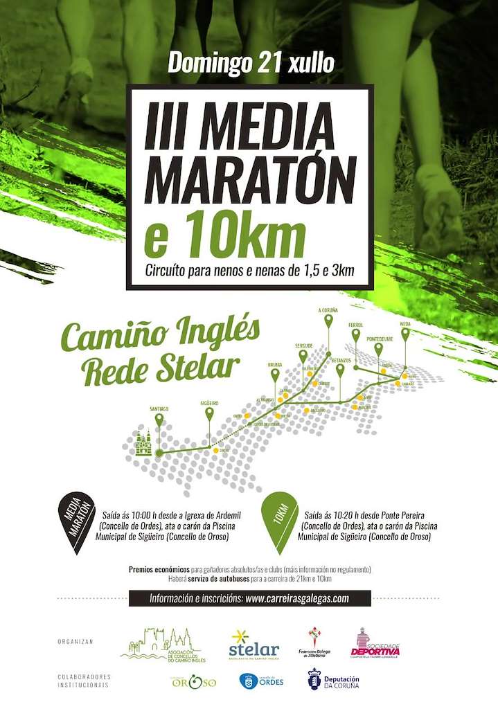 III Media Maratón e 10km Camiño Inglés (2024) en Ordes