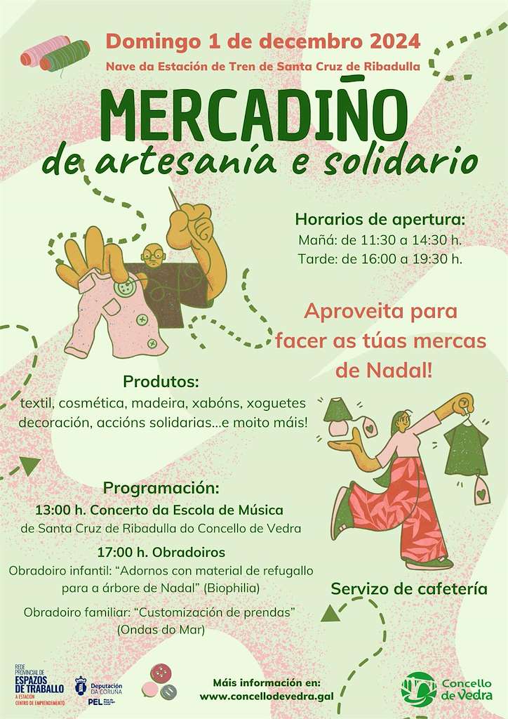 Mercadiño de Artesanía Solidario (2024) en Vedra