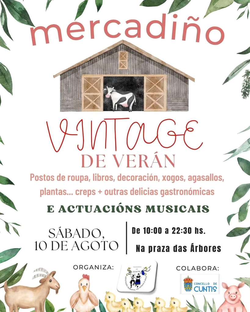 Mercadiño Vintage de Verán en Cuntis