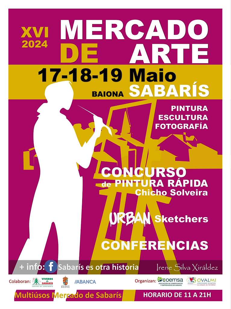 XVI Mercado de Arte de Sabarís (2024) en Baiona