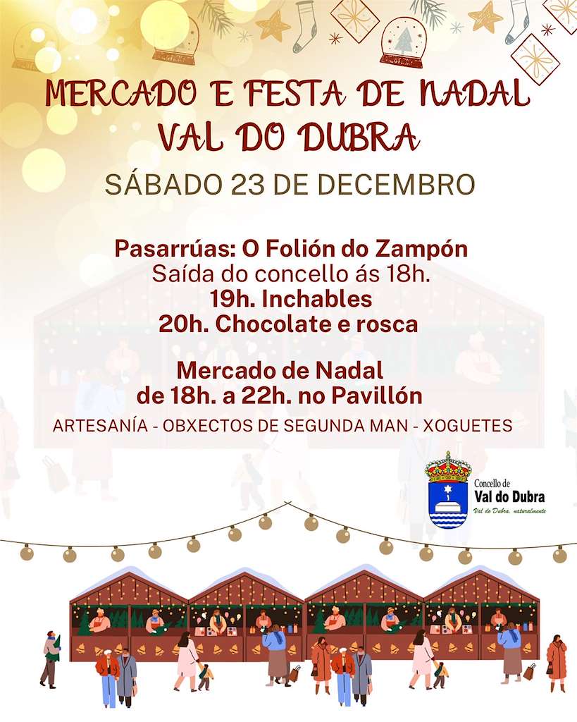 Mercado de Nadal (2024) en Val do Dubra