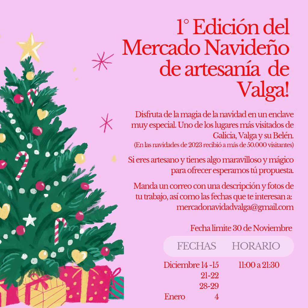 I Mercado Navideño de Artesanía (2024-2025) en Valga