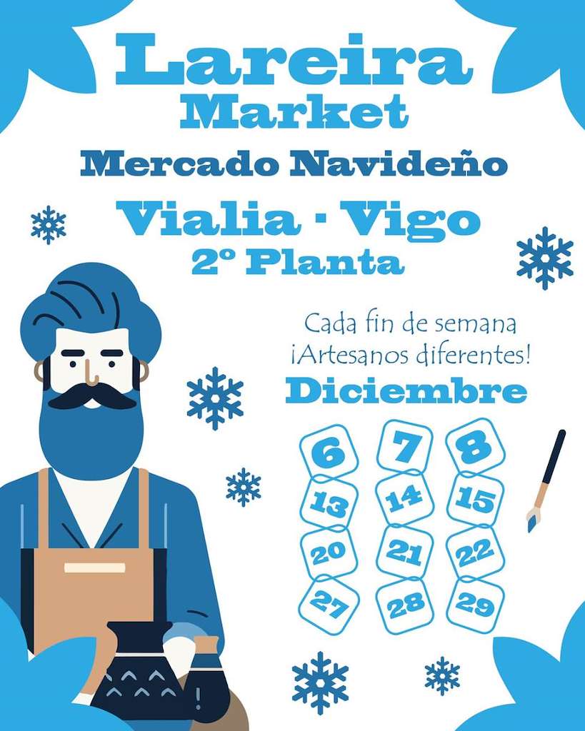 Mercado Navideño no Centro Comercial Vialia (2024) en Vigo