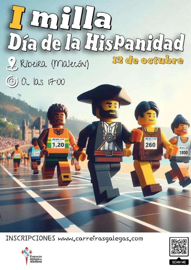 I Milla del Día de la Hispanidad (2024) en Ribeira