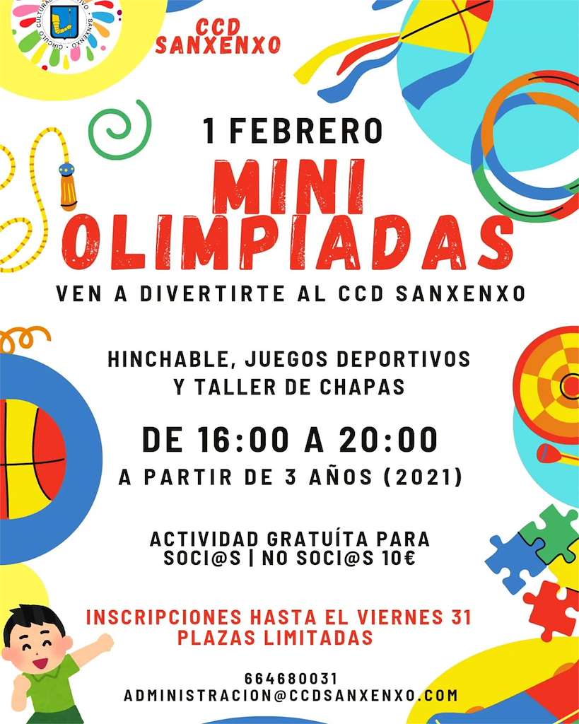 Mini Olimpiadas  en Sanxenxo