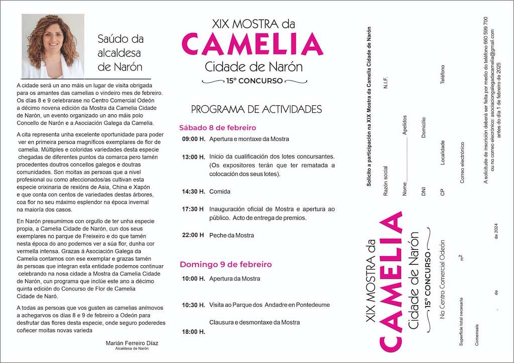 XIX Mostra da Camelia (2025) en Narón