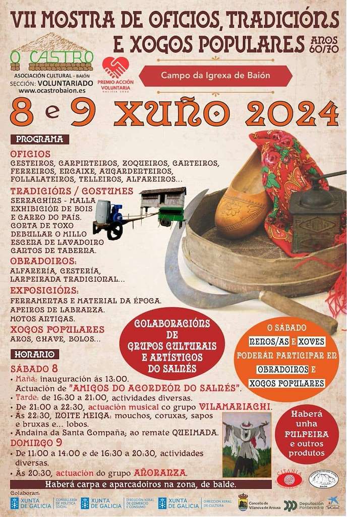 VII Mostra de Oficios, Tradicións e Xogos Populares (2024) en Vilanova de Arousa