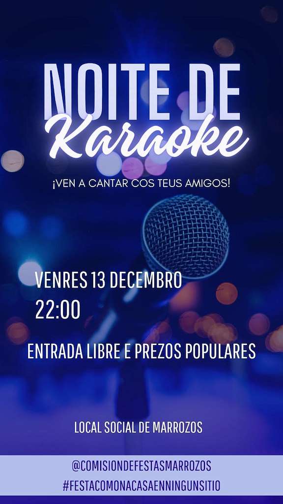 Noite de Karaoke de Marrozos (2024) en Santiago de Compostela