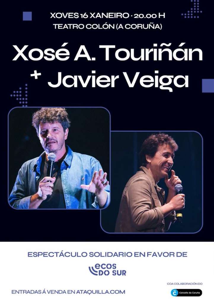 Noite de Monólogos - Xosé A. Touriñán e Javier Veiga (2025) en A Coruña